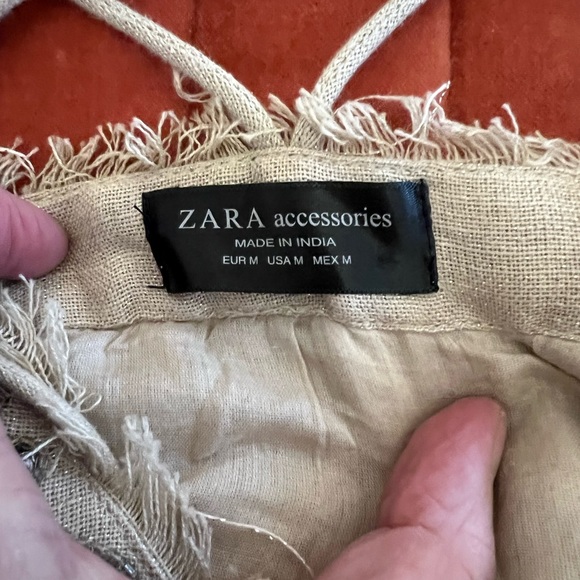 Zara Limited Edition Linen Beaded Top 2015 - Picture 3 of 3